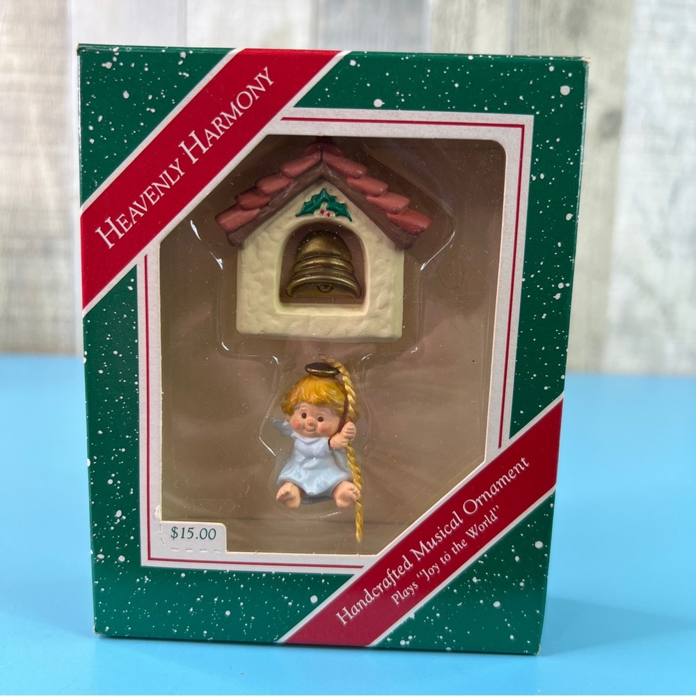Hallmark Keepsake Ornament 1987 Handcrafted Musical Ornament Heavenly Harmony